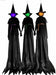 7 ft Light-Up Hanging Witch Halloween Decoration