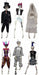 16-Inch Dressed Skeleton Halloween Prop