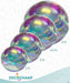 Decochamp Iridescent PVC Deco Ball Combo with Air Pump