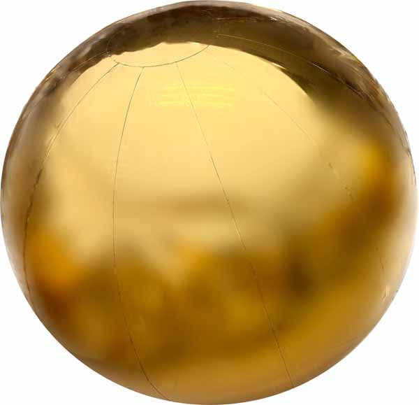 DecoChamp 36-Inch Gold PVC Deco Ball