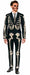 Suitmeister Men's Skeleton Grunge Black Suit, XX-Large