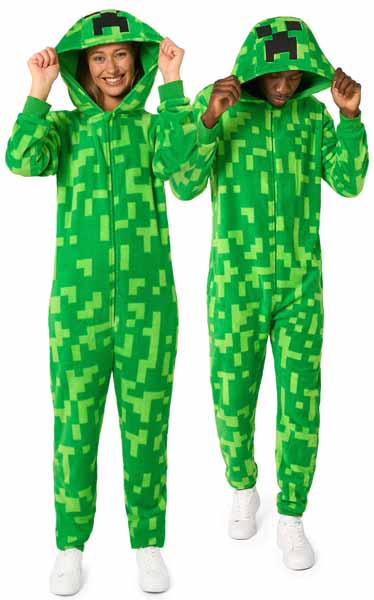 Adult Creeper Onesie Costume, Small