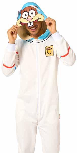 OppoSuits Sandy Cheeks Adult Onesie, Small