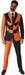Suitmeister Men's Jack-O Pinstripe Black Suit, 2XL