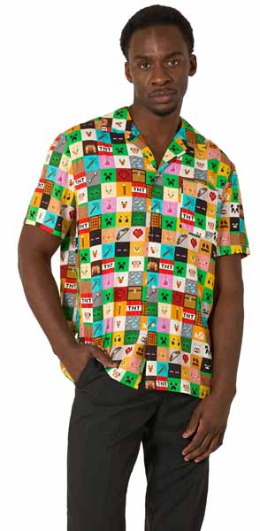 Suitmeister Minecraft Short Sleeve Shirt, XX-Large