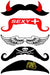 StacheTATS Regular Party Stache Temporary Mustache Tattoo