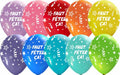 Faut fêter ça 12-Inch Printed Latex Balloons, 50-Pack