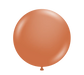 Tuftex Giant Burnt Orange Round Latex Balloons 36" (2/Pk)