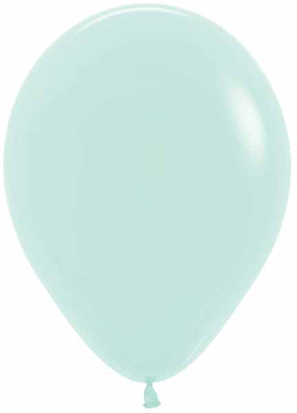 Sempertex 5" Pastel Matte Green Latex Balloons, 50 Pack