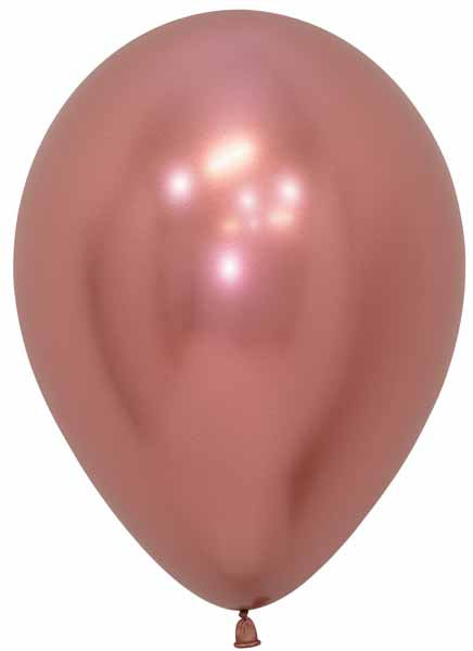 Sempertex Reflex Rose Gold 11-Inch Latex Balloons, 50 Pack