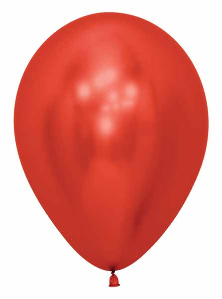Sempertex 11-Inch Reflex Crystal Red Latex Balloons, 50 Count