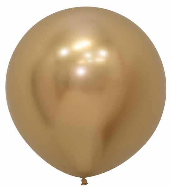 Sempertex Reflex Gold 24" Latex Balloons, 10 Pack
