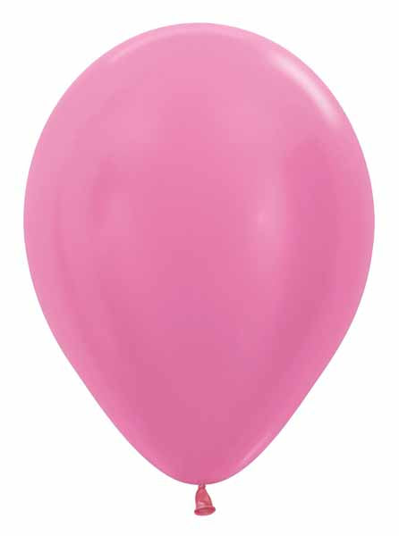 Sempertex 5 Inch Satin Fuchsia Latex Balloons, 50 Count
