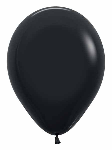 Sempertex 5-Inch Black Latex Balloons, 50 Count