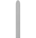 Sempertex Grey 260 Latex Twisting Balloons, 50 Pack