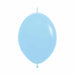Sempertex Matte Blue 6-Inch Linking Latex Balloons, 50 Count