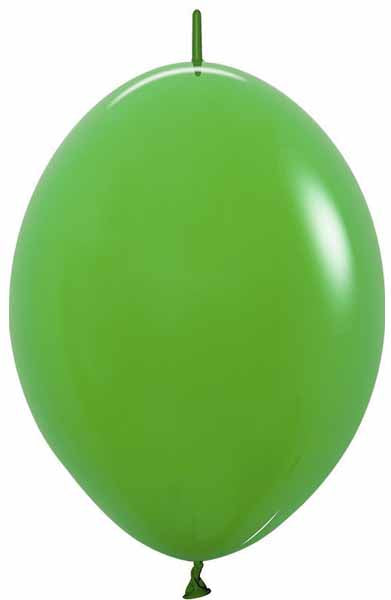 Sempertex Shamrock Green 12-Inch Link-O-Loons Latex Balloons, 25 Count
