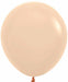 Sempertex Matte Malibu Peach 18-Inch Latex Balloons, 25 Count