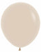 Sempertex White Sand 18" Latex Balloons, 25 Count