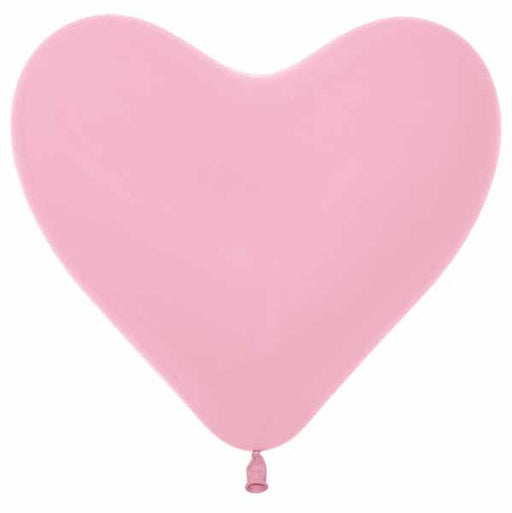 Sempertex Pink 12 Inch Heart Latex Balloons, 50 Pack