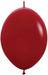 Sempertex Red 6-Inch Link-O-Loon Latex Balloons, 50 Pack