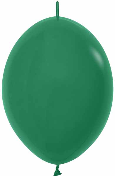 Sempertex Forest Green 12" Link-O-Loon Latex Balloons, 25 Pack