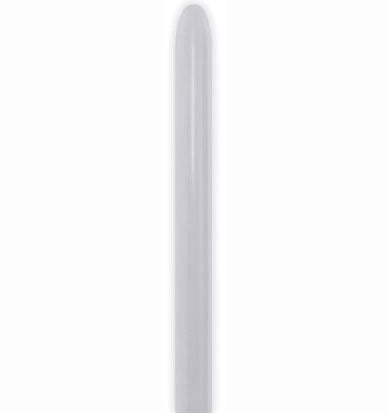 Sempertex 160 Satin Silver Latex Twisting Balloons, 50 Count
