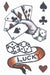 Tinsley Transfers Lucky Dice Vintage Temporary Tattoo