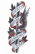 Tinsley Transfers USAF 1940 Vintage Temporary Tattoo