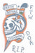 Tinsley Transfers Vintage D.B.D. Skull 1950 Temporary Tattoo
