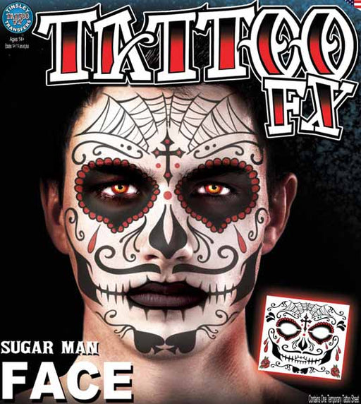 Tinsley Transfers Sugar Man Temporary Tattoos