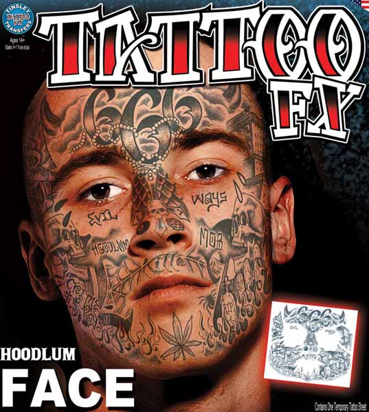 Tinsley Transfers Hoodlum Temporary Tattoos