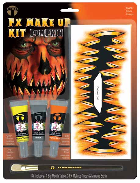 Tinsley Transfers Pumpkin Makeup & Tattoo Kit