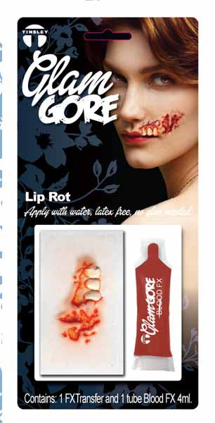 Tinsley Transfers Glam Gore Lip Rot 3D Transfer Kit