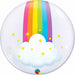 Rainbow Clouds 24-Inch Deco Bubble Balloon