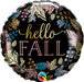 Hello Fall 18" Round Foil Balloon
