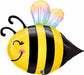 Sweet Bee 38-Inch Shaped Foil Balloon