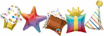 Multicolor Birthday Foil Balloon Garland