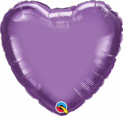 18-Inch Chrome Purple Heart Foil Balloon