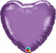 18-Inch Chrome Purple Heart Foil Balloon