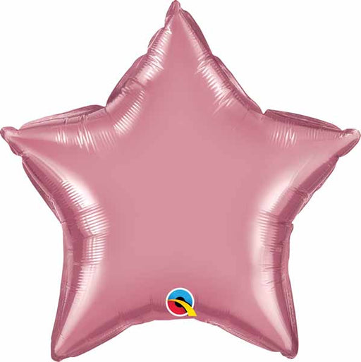20-Inch Chrome Mauve Star Foil Balloon