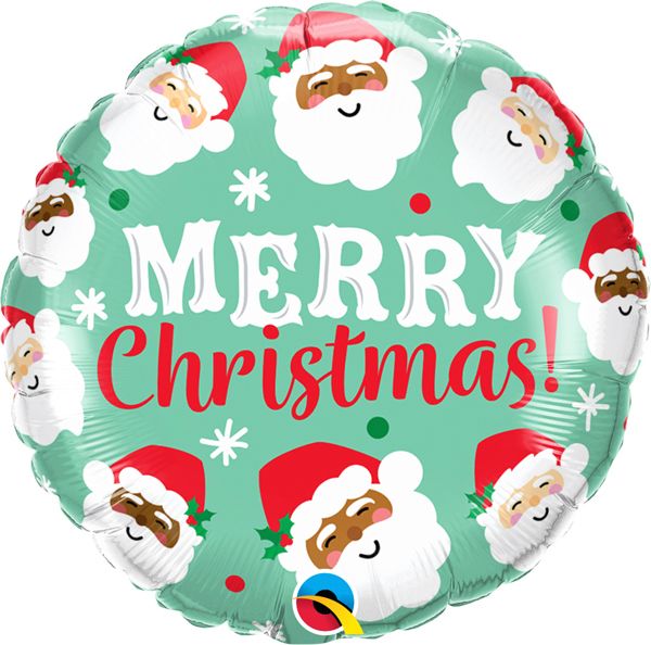 18" Ho Ho Ho Christmas Santa Foil Balloon