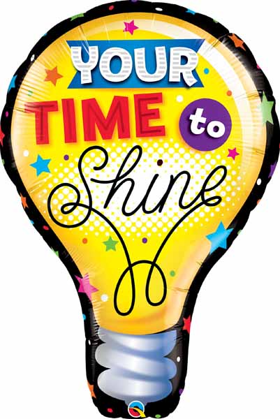 Your Time to Shine 40-Inch Shaped Foil Balloon