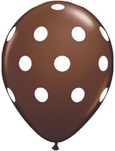 Big Polka Dot 11-Inch Latex Balloons, 50 Count