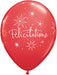 Félicitations Star Print 11-Inch Latex Balloons, 50 Pack