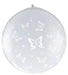 BUTTERFLIES NECK UP 3' CLEAR 2/BAG