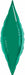 Emerald Green Taper Mini Shape Foil Balloon, 13 Inch