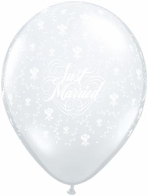 JUST MARRIED 11" CLEAR 50/BG