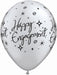Engagement Elegant Sparkle 11" Latex Balloons, 50 Count