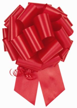 Pink 8-Inch #40 Poly Pull Bow